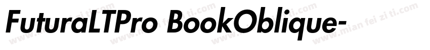 FuturaLTPro BookOblique字体转换